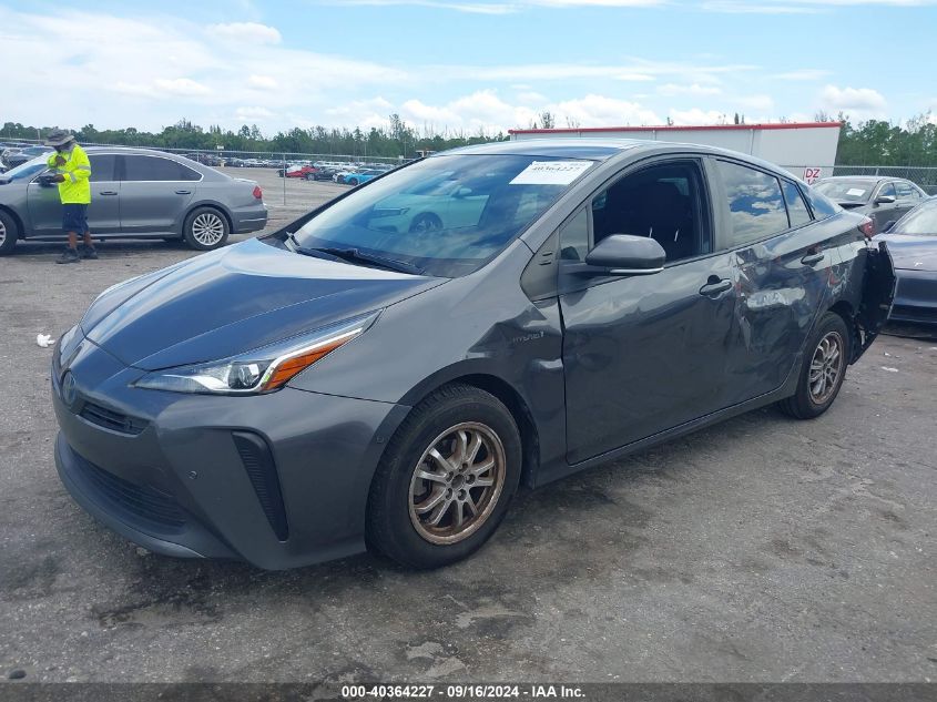 VIN JTDKAMFU4M3152228 2021 Toyota Prius, LE no.2