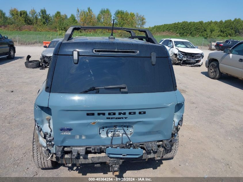 2021 Ford Bronco Sport First Edition VIN: 3FMCR9F97MRA50876 Lot: 40364254