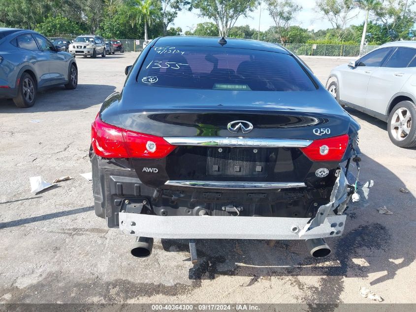 2017 Infiniti Q50 3.0T Premium VIN: JN1EV7AR4HM841355 Lot: 40364300