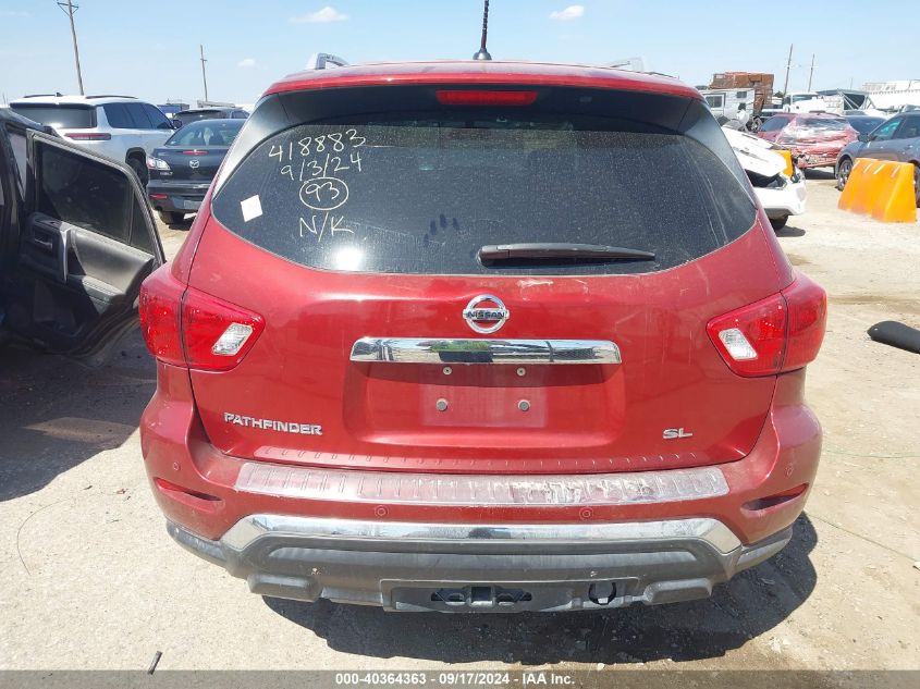 2017 Nissan Pathfinder Sl VIN: 5N1DR2MNXHC632843 Lot: 40364363