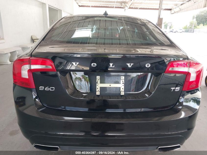 2014 Volvo S60 T5 VIN: YV1612FS6E1290302 Lot: 40364397