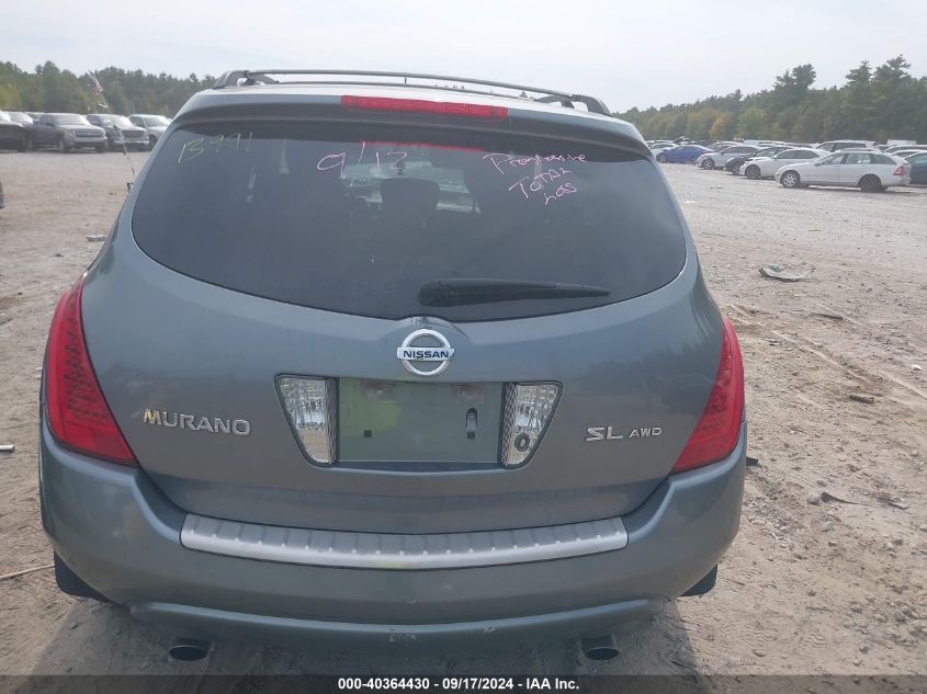 JN8AZ08W56W534298 2006 Nissan Murano Sl