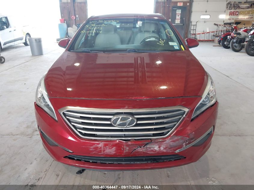 2015 Hyundai Sonata Se VIN: 5NPE24AF2FH221802 Lot: 40364447