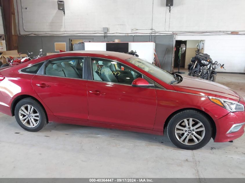 2015 Hyundai Sonata Se VIN: 5NPE24AF2FH221802 Lot: 40364447