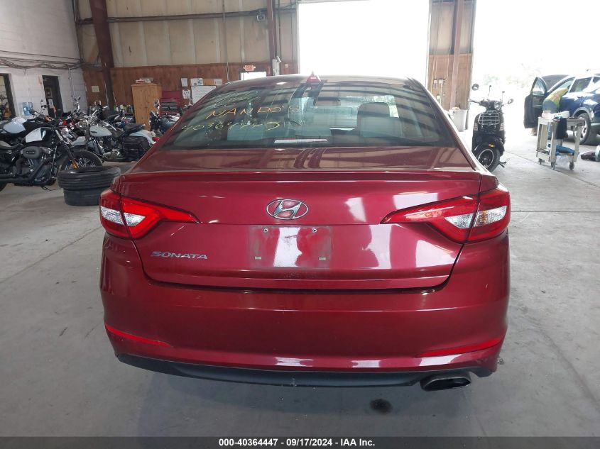 2015 Hyundai Sonata Se VIN: 5NPE24AF2FH221802 Lot: 40364447