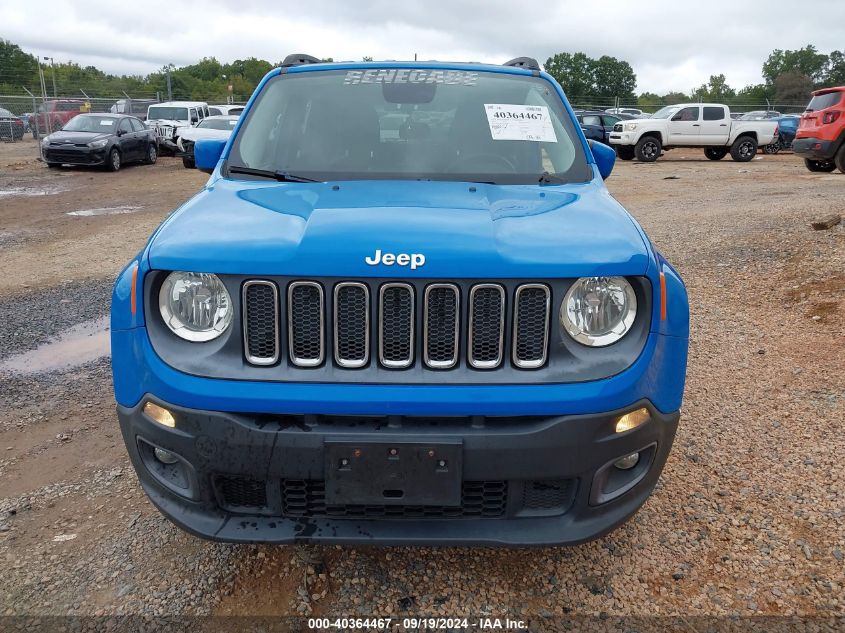 2015 Jeep Renegade Latitude VIN: ZACCJBBT9FPB39799 Lot: 40364467