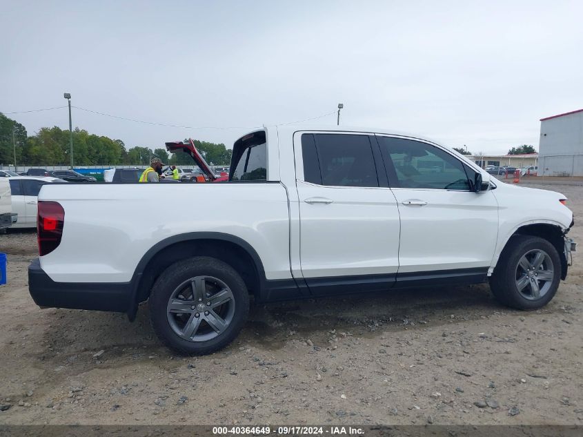 2022 Honda Ridgeline Rtl-E VIN: 5FPYK3F7XNB020937 Lot: 40364649