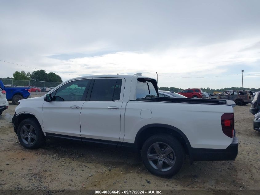 2022 Honda Ridgeline Rtl-E VIN: 5FPYK3F7XNB020937 Lot: 40364649