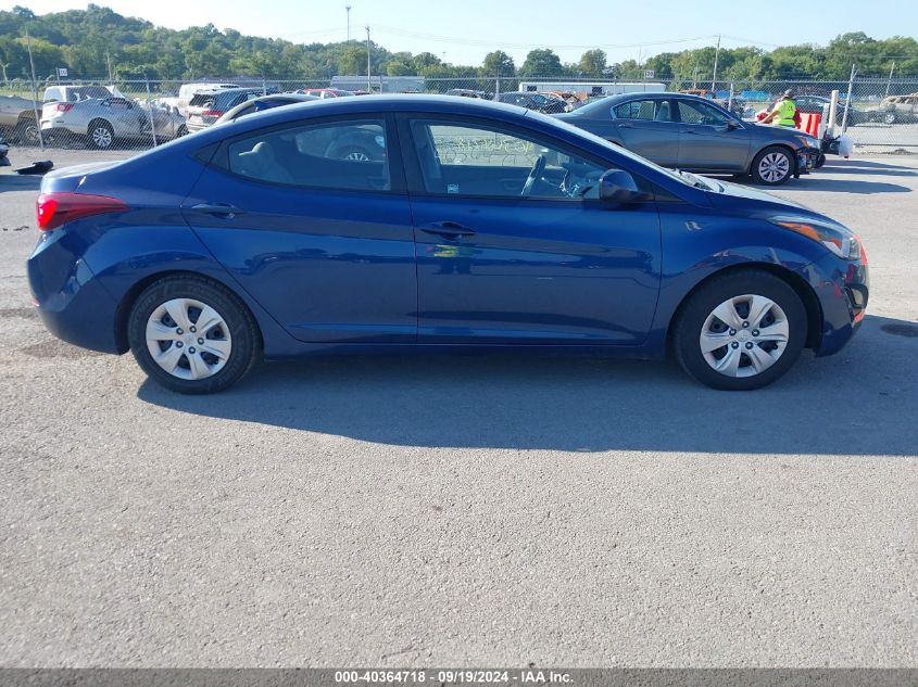 2016 HYUNDAI ELANTRA SE - 5NPDH4AE7GH765361