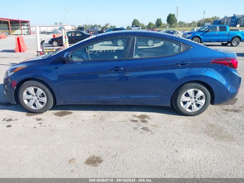 2016 Hyundai Elantra Se VIN: 5NPDH4AE7GH765361 Lot: 40364718