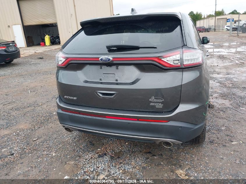 2016 Ford Edge Sel VIN: 2FMPK4J81GBB06482 Lot: 40364795