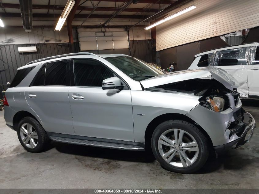 2012 Mercedes-Benz Ml 350 4Matic VIN: 4JGDA5HB2CA004806 Lot: 40364859