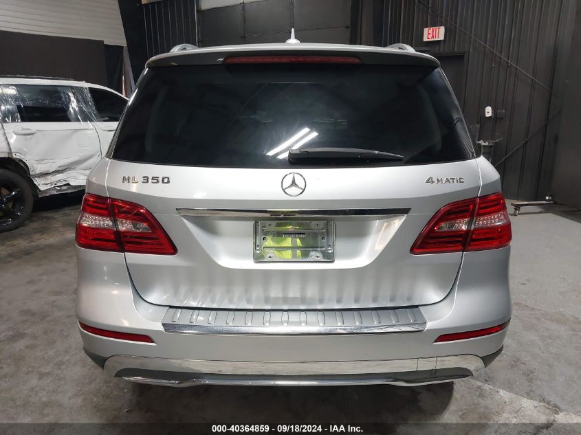 2012 Mercedes-Benz Ml 350 4Matic VIN: 4JGDA5HB2CA004806 Lot: 40364859