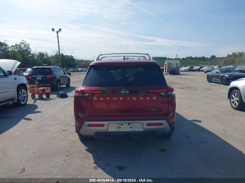 2022 Nissan Pathfinder Platinum 4Wd VIN: 5N1DR3DK7NC220094 Lot: 40364914