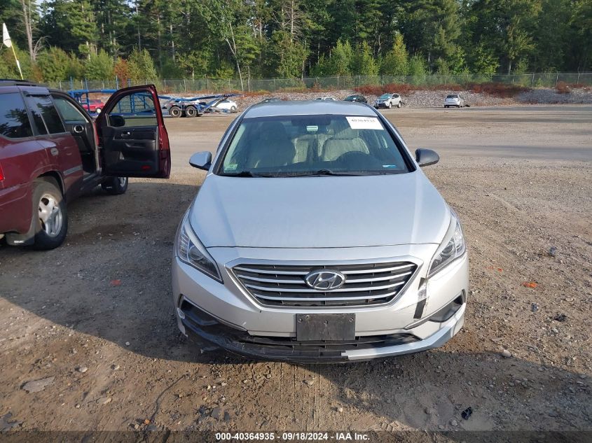 2016 Hyundai Sonata Se VIN: 5NPE24AF5GH287682 Lot: 40364935