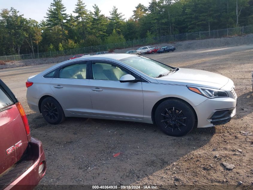 2016 Hyundai Sonata Se VIN: 5NPE24AF5GH287682 Lot: 40364935