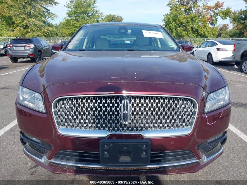 2019 Lincoln Continental Select VIN: 1LN6L9TKXK5614218 Lot: 40365009