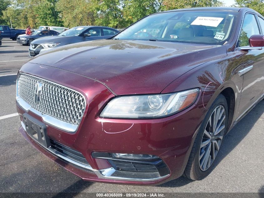 2019 Lincoln Continental Select VIN: 1LN6L9TKXK5614218 Lot: 40365009