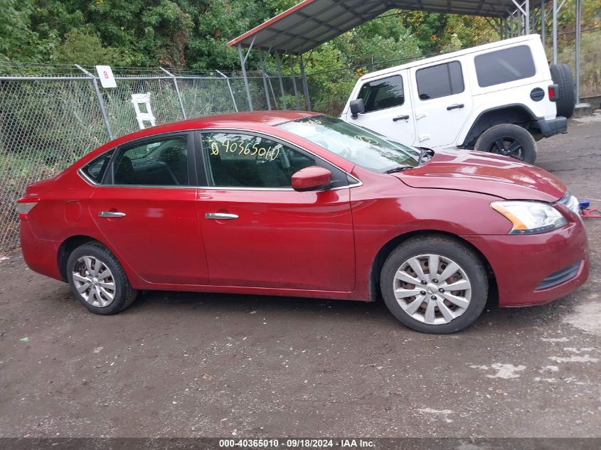 2014 Nissan Sentra S/Sv/Sr/Sl VIN: 3N1AB7AP7EY247499 Lot: 40365010