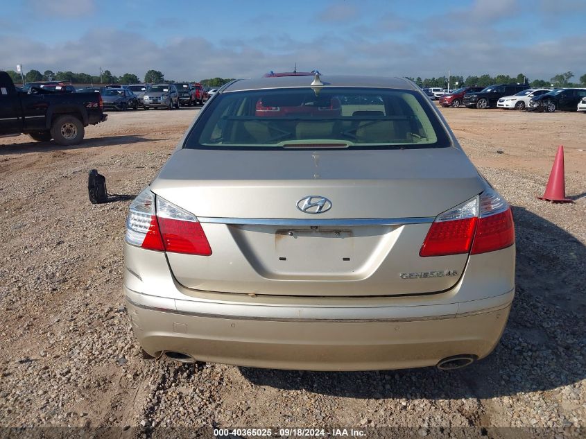 KMHGC46F19U04425 2009 Hyundai Genesis 4.6L