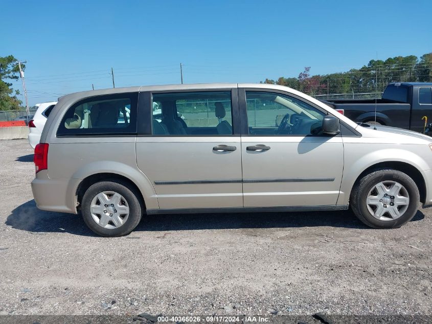 2013 Dodge Grand Caravan American Value Pkg VIN: 2C4RDGBG6DR692971 Lot: 40365026