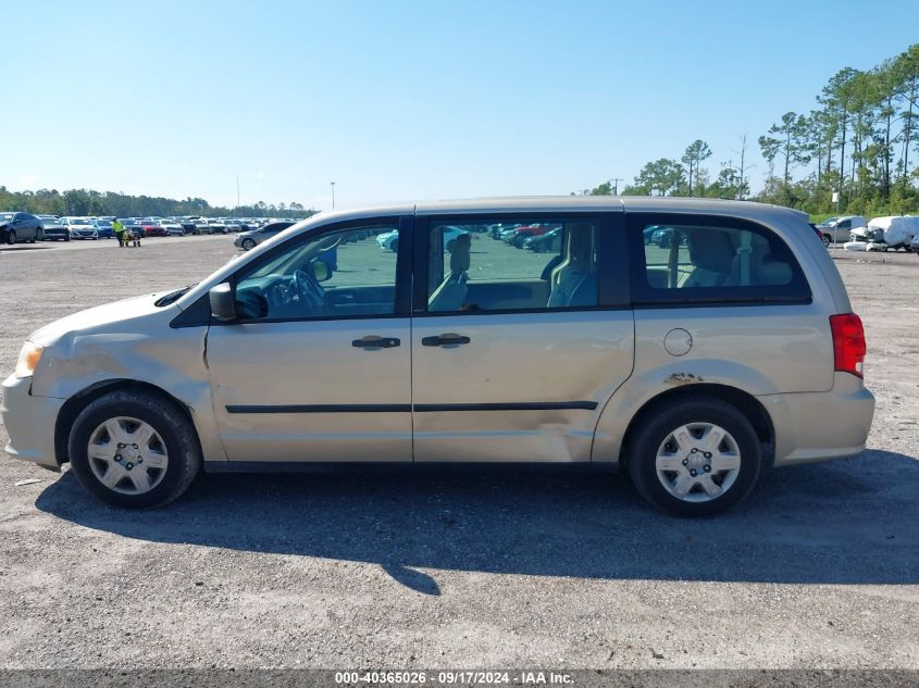 2013 Dodge Grand Caravan American Value Pkg VIN: 2C4RDGBG6DR692971 Lot: 40365026