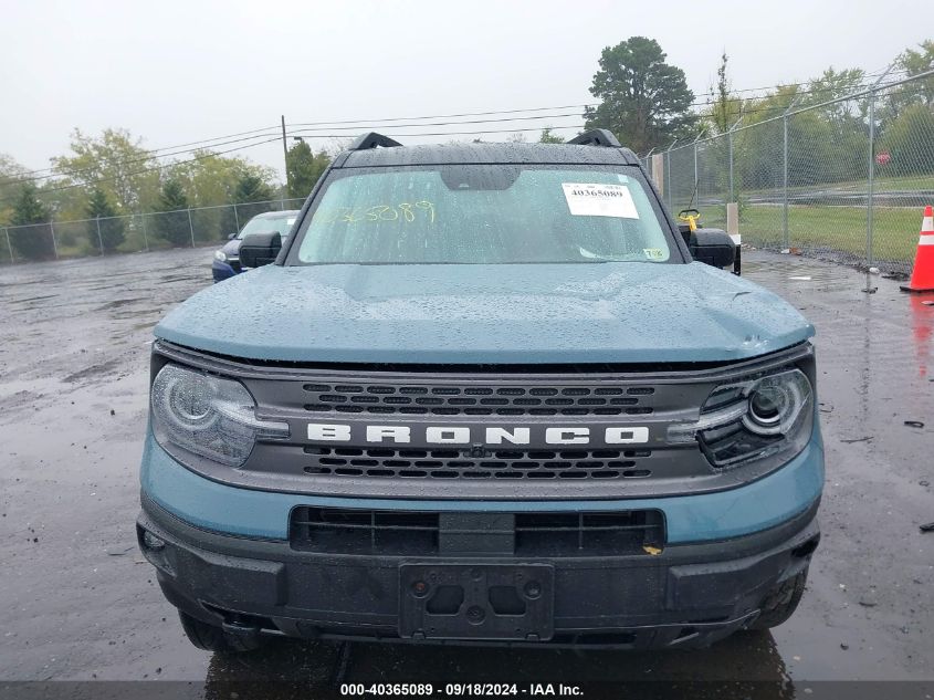 2022 Ford Bronco Sport Badlands VIN: 3FMCR9D98NRD82166 Lot: 40365089