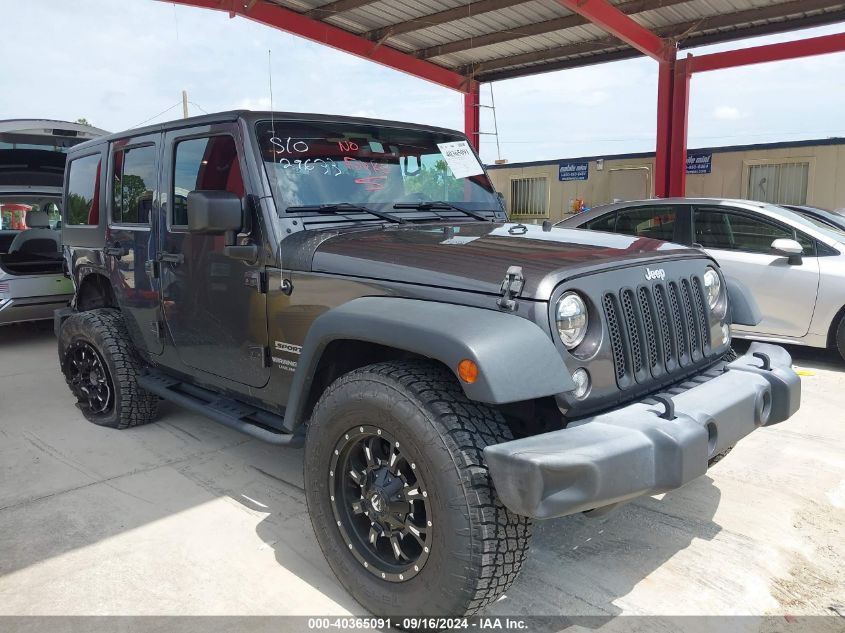 2017 Jeep Wrangler Unlimited Sport 4X4 VIN: 1C4BJWDG6HL678312 Lot: 40365091