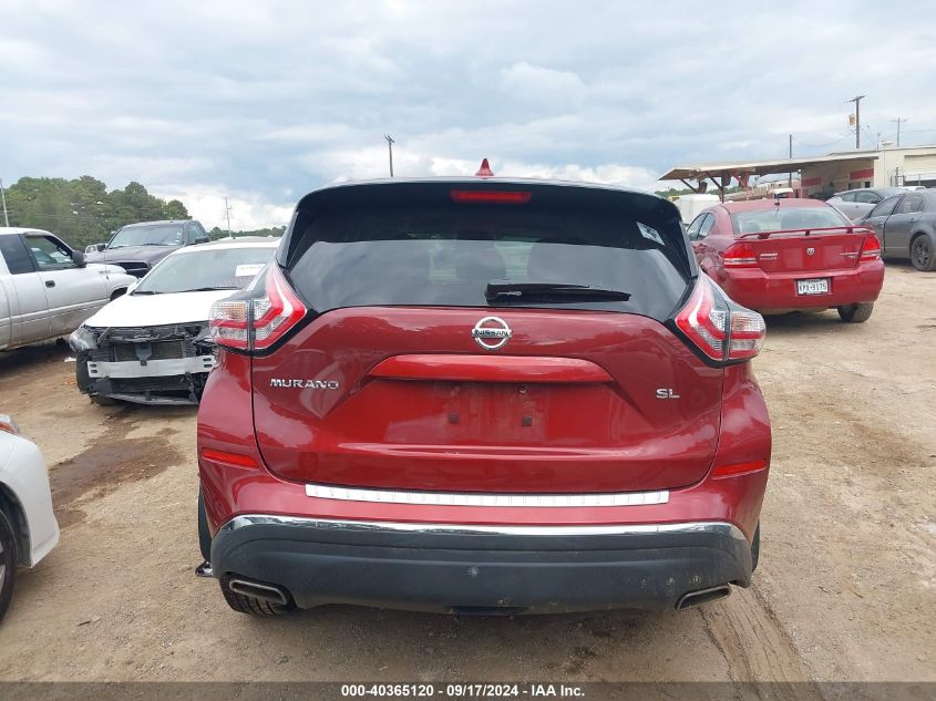 2017 Nissan Murano Sl VIN: 5N1AZ2MG2HN171971 Lot: 40365120