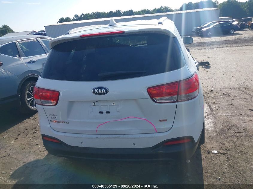 2017 Kia Sorento 2.4L Lx VIN: 5XYPGDA36HG206441 Lot: 40365129