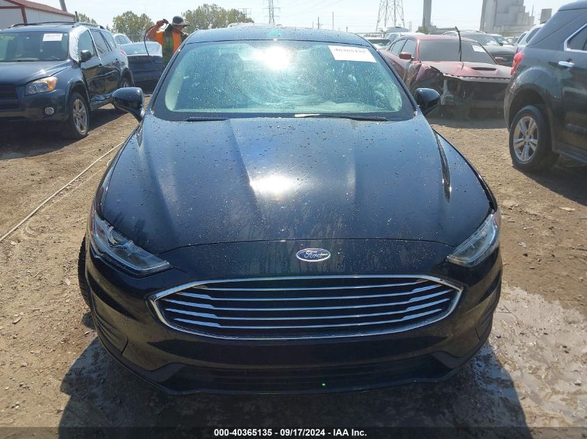 2019 Ford Fusion Se VIN: 3FA6P0HD1KR282221 Lot: 40365135