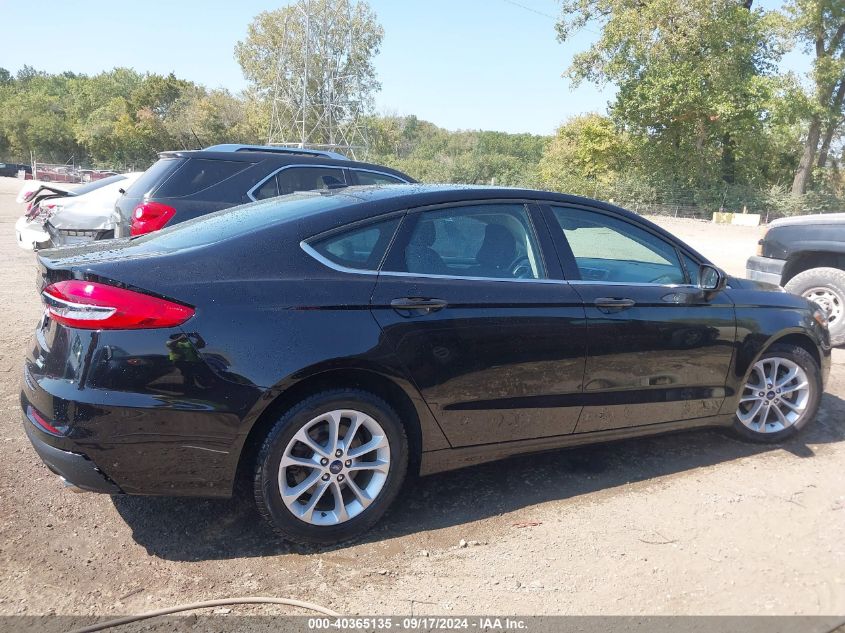 2019 Ford Fusion Se VIN: 3FA6P0HD1KR282221 Lot: 40365135