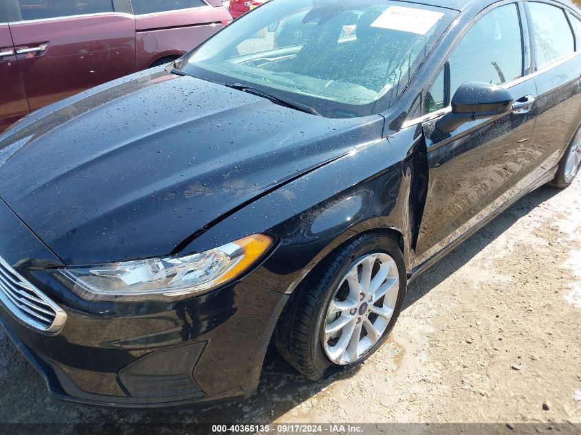 2019 Ford Fusion Se VIN: 3FA6P0HD1KR282221 Lot: 40365135