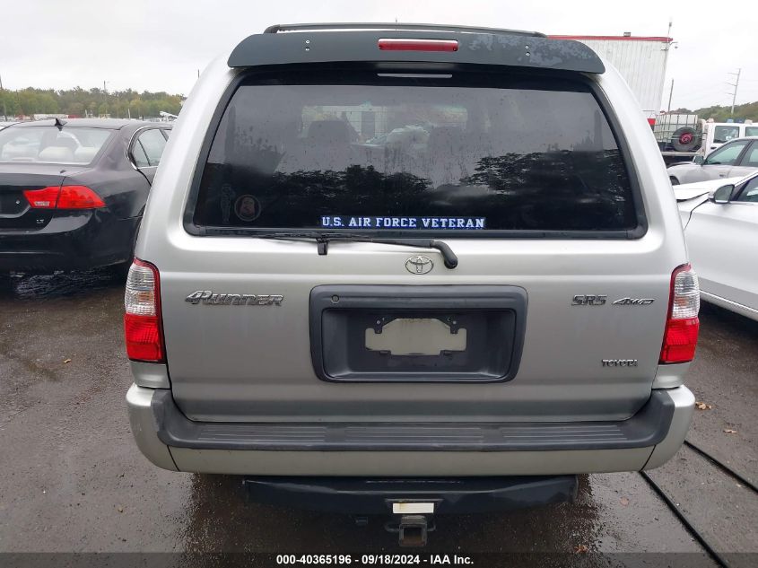 2001 Toyota 4Runner Sr5 VIN: JT3HN86R910357840 Lot: 40365196