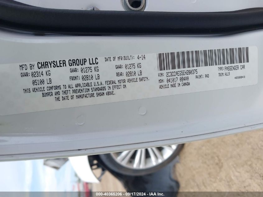 2C3CCAEG5EH280375 2014 Chrysler 300C