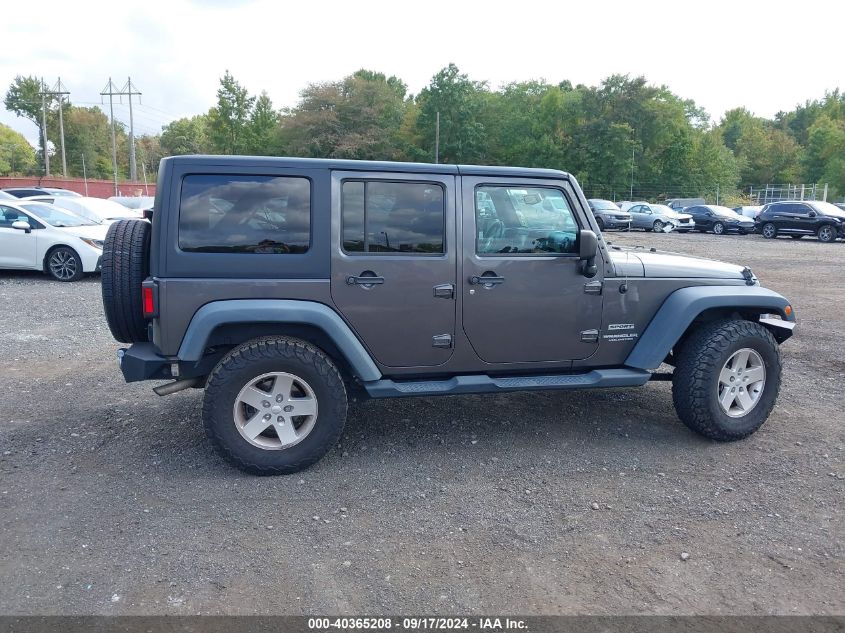 2016 Jeep Wrangler Unlimited Sport VIN: 1C4BJWDG3GL234125 Lot: 40365208