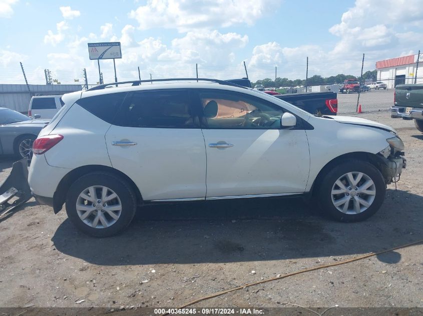 2013 Nissan Murano Sl VIN: JN8AZ1MU3DW203307 Lot: 40365245