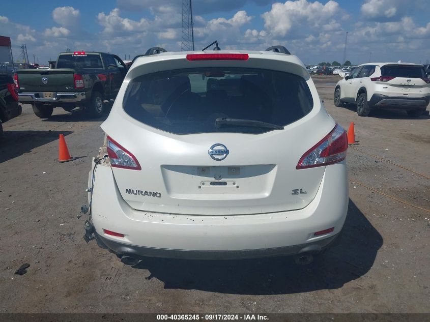 2013 Nissan Murano Sl VIN: JN8AZ1MU3DW203307 Lot: 40365245