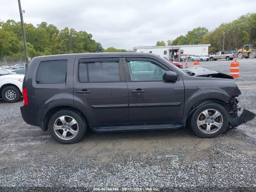 2012 Honda Pilot Ex-L VIN: 5FNYF4H59CB056095 Lot: 40365346