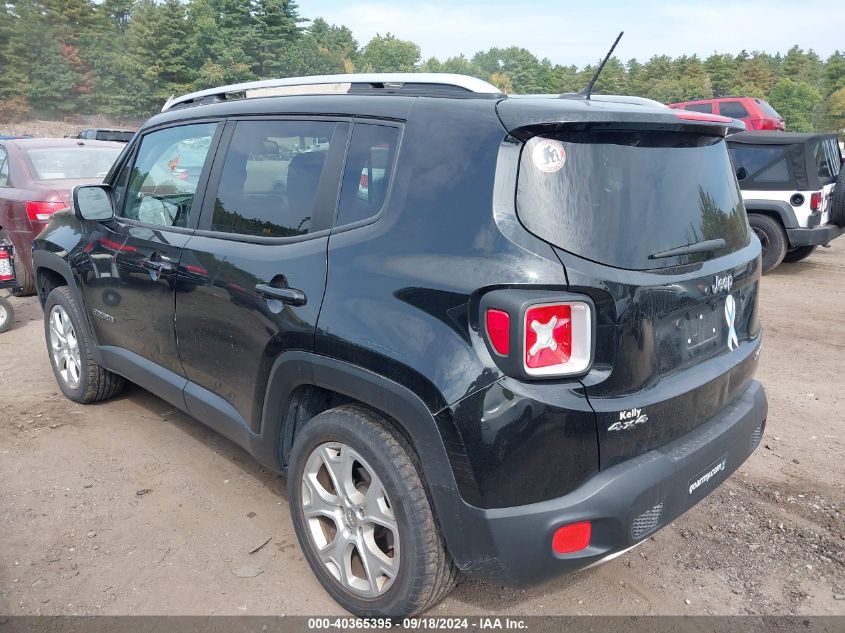 2016 Jeep Renegade Limited VIN: ZACCJBDTXGPC64941 Lot: 40365395