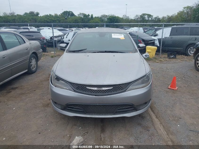 2015 Chrysler 200 S VIN: 1C3CCCBB9FN756785 Lot: 40365399