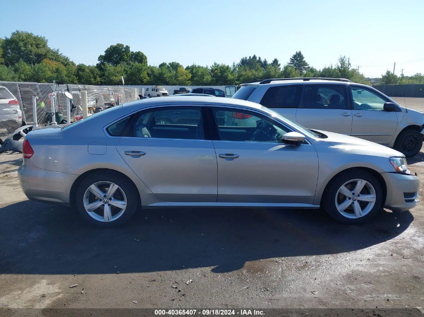 2012 Volkswagen Passat 2.5L Se VIN: 1VWBP7A36CC002955 Lot: 40365407