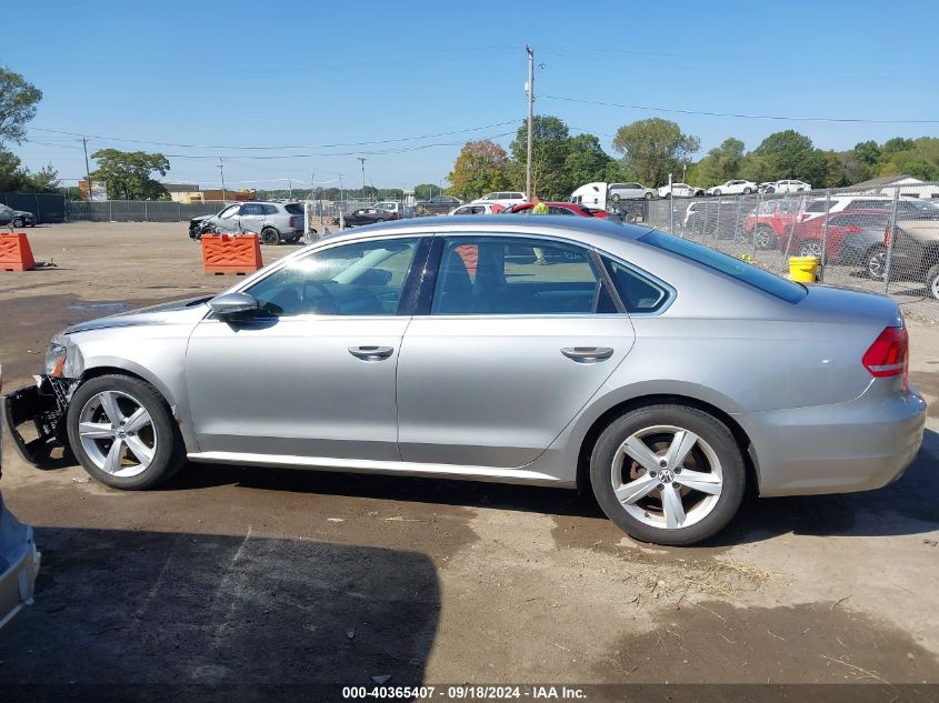 2012 Volkswagen Passat 2.5L Se VIN: 1VWBP7A36CC002955 Lot: 40365407