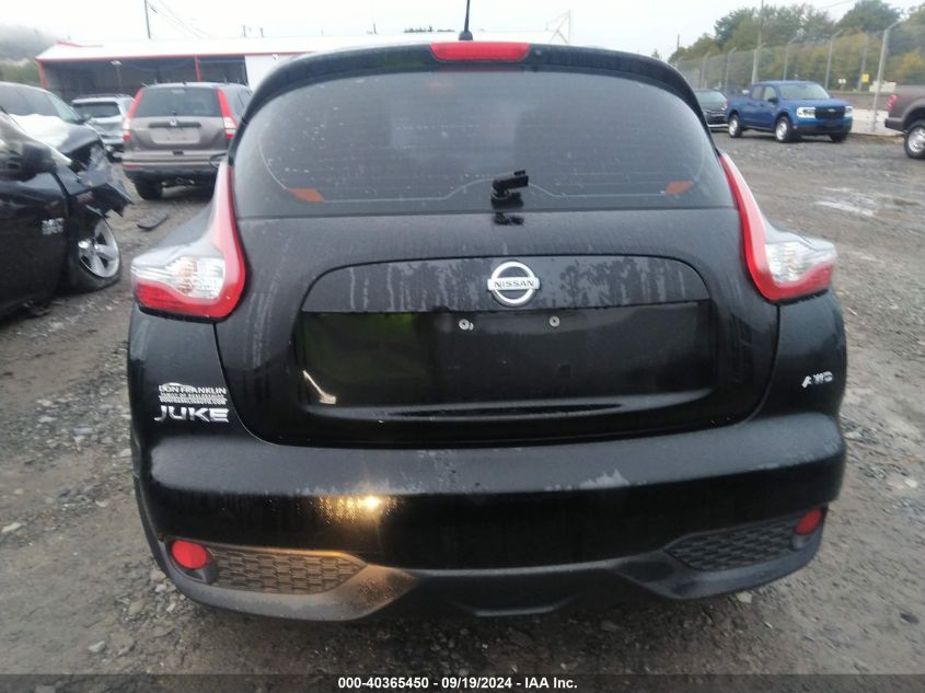 2016 Nissan Juke S/Sv/Sl/Nismo VIN: JN8AF5MV1GT654198 Lot: 40365450