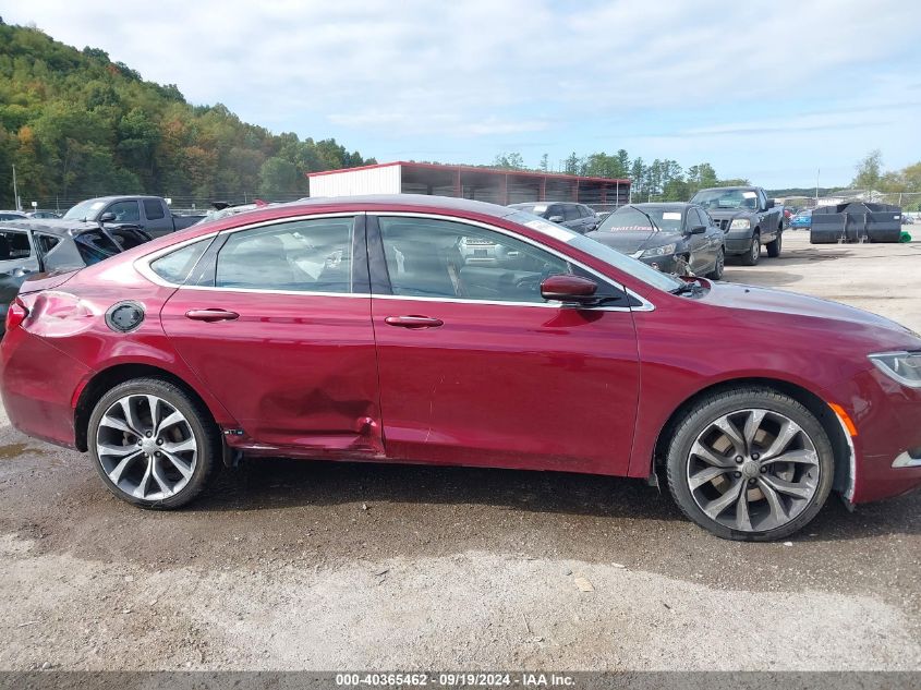 2015 Chrysler 200 C VIN: 1C3CCCEG1FN644277 Lot: 40365462