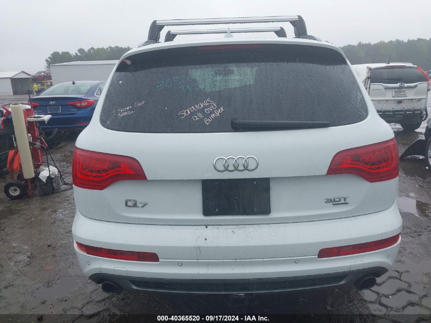 2015 Audi Q7 3.0T S Line Prestige VIN: WA1DGAFE5FD006460 Lot: 40365520