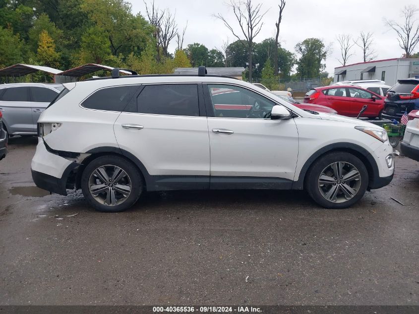 2016 Hyundai Santa Fe Limited VIN: KM8SRDHF6GU132516 Lot: 40365536