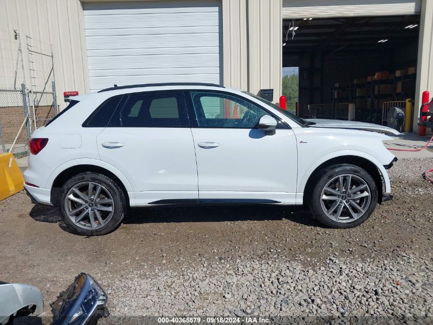 2023 Audi Q3 Premium 45 Tfsi S Line Quattro Tiptronic VIN: WA1DECF31P1031360 Lot: 40365579