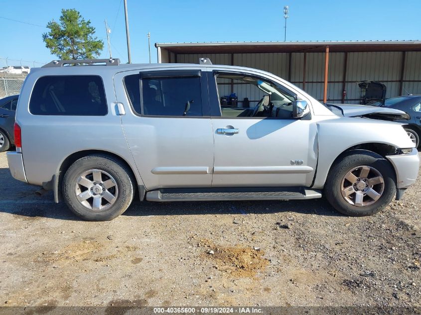 2005 Nissan Armada Le VIN: 6N1AA08A85N718075 Lot: 40365600