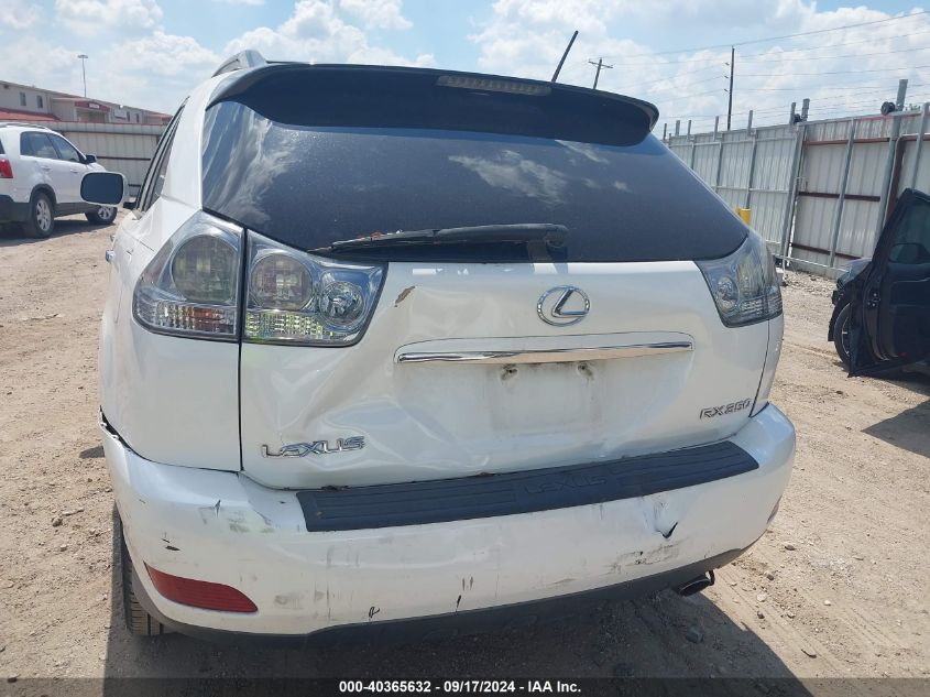 2008 Lexus Rx 350 VIN: 2T2GK31U58C029373 Lot: 40365632